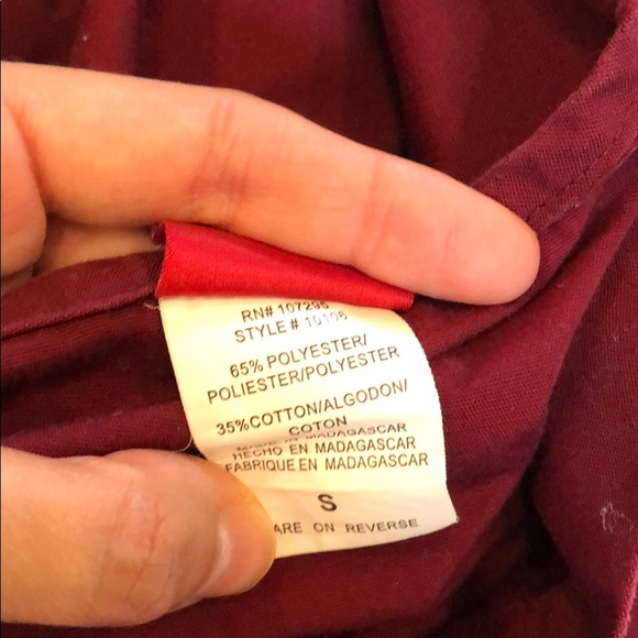 Dickies Maroon Scurbs S Top and XS Bottom - Picture 6 of 8